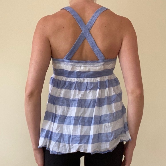 J. Crew NWT Ivory & White Striped Babydoll Top Blouse Lined Side Zip size 10 - Picture 2 of 16